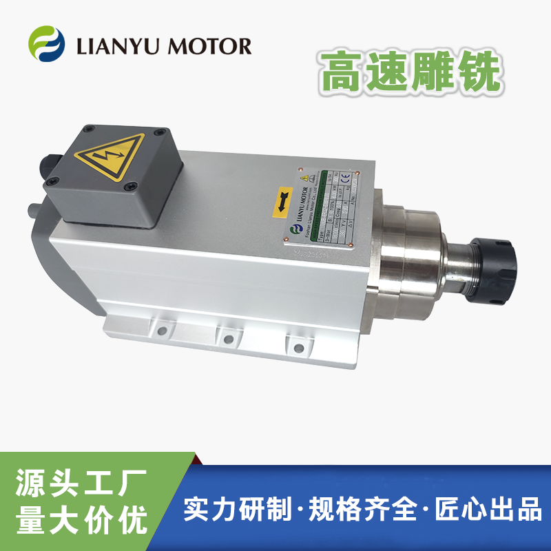 LIANYU MOTOR 精密鉆銑雕刻電主軸 高速打磨主軸 鋸切電機(jī) 帶腳安裝 LYR