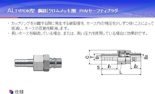 CAL44PHV CAL46PHV 日本NAC氣動(dòng)快換接頭