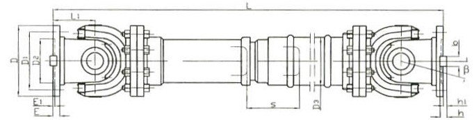 SWP E型(有伸縮法蘭長型)十字軸式萬向聯(lián)軸器