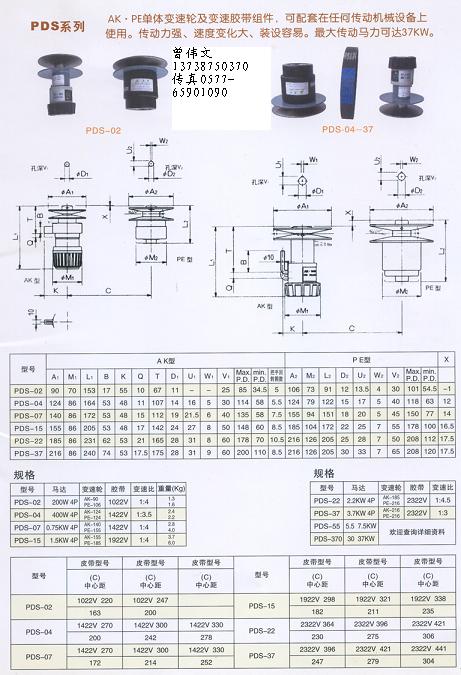 三木皮帶式無級調(diào)速器AK-140-MAT-19N／PE-155-M