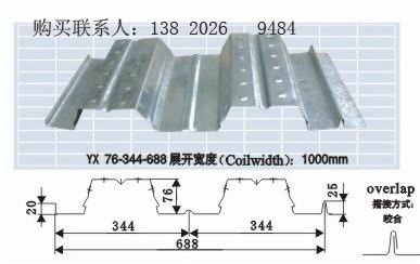 鋼結(jié)構(gòu)壓型板YX76-344-688承重板