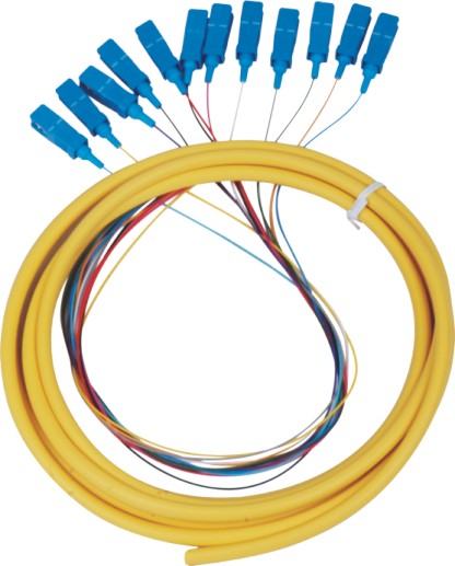 12芯尾纖，12芯光纖跳纖：SC12芯光纖尾纖跳線