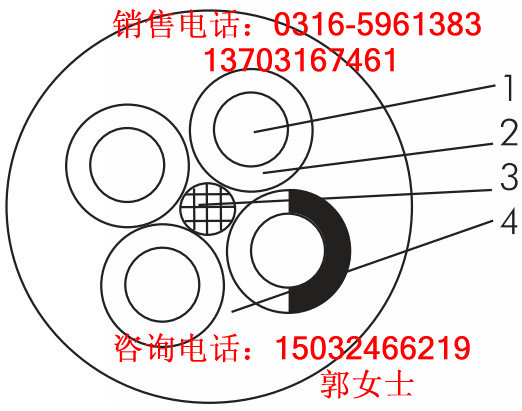 傳感器電纜MHYVR，礦用信號電纜