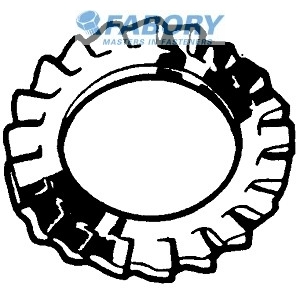 DIN6798A 外鋸齒鎖緊墊片