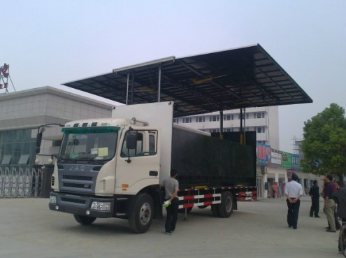 流動舞臺車圖片價格|舞臺宣傳車|LED產(chǎn)品促銷車|湖北程力舞臺車