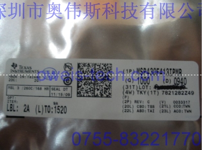 供應TI集成IC MSP430F413IPMR LQFP64 原