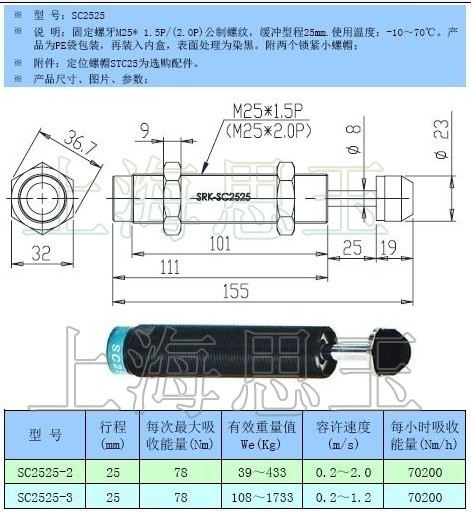 SRK阻尼器SC2525-2/3 AC2525