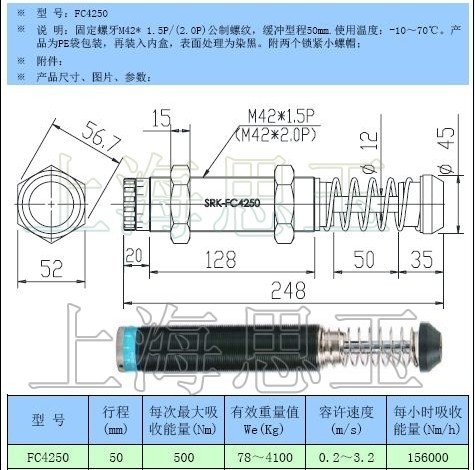 SRK吸震緩沖器FC4250