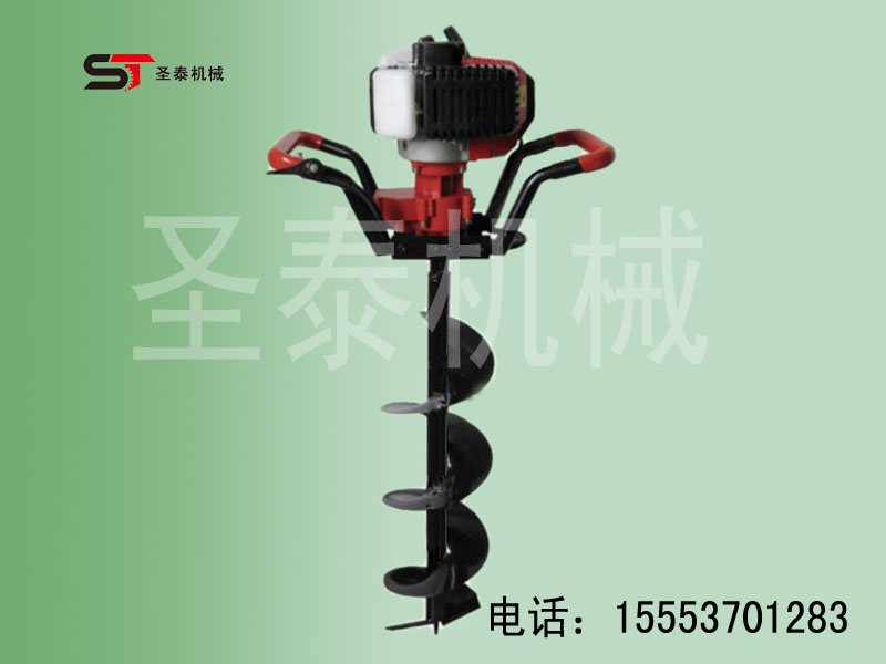 山東“圣泰”牌挖坑機  轉(zhuǎn)洞機 打眼機 挖坑機性能請咨詢曲阜