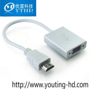 優(yōu)霆科技 HDMI轉(zhuǎn)VGA 線加芯片 不用電源 1080P