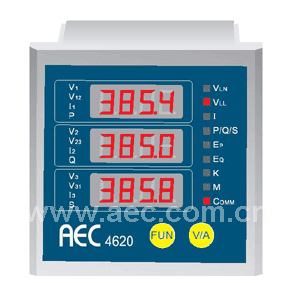 供應智能配電儀表AEC4600測量三相電流,三相有功電度、無功電度