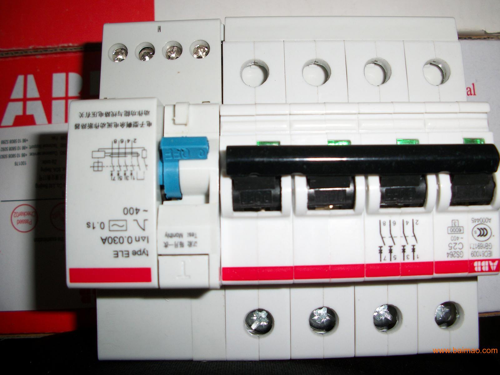 ABB剩余電流動(dòng)作斷路器全國一級代理