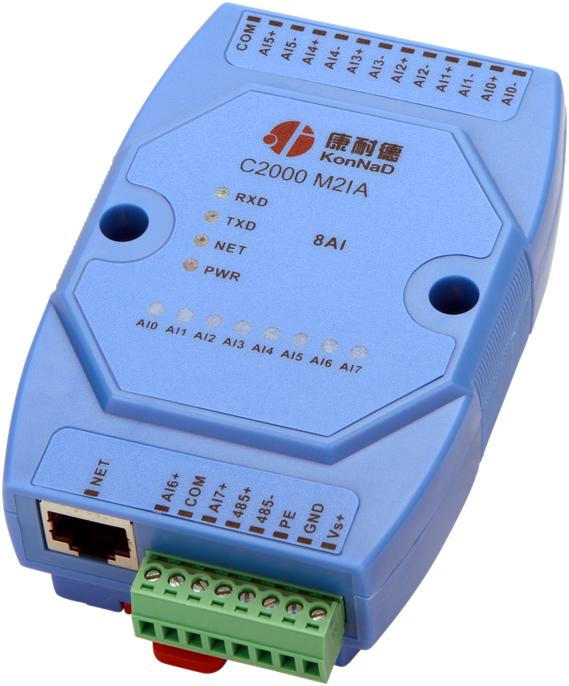 4-20mA轉(zhuǎn)modbus TCP，網(wǎng)絡(luò)模擬量采集模塊