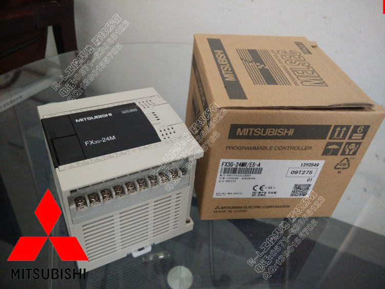 FX3G-24MR/ES-A原裝三菱PLC可編程控制器14入10出