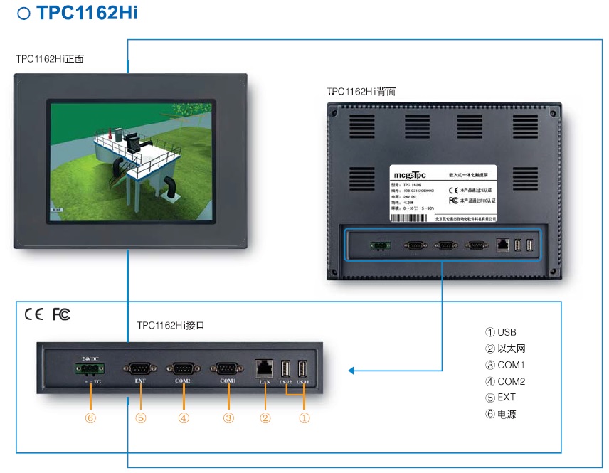 TPC1161Hi昆侖通態(tài)MCGS10.4寸工業(yè)觸摸屏