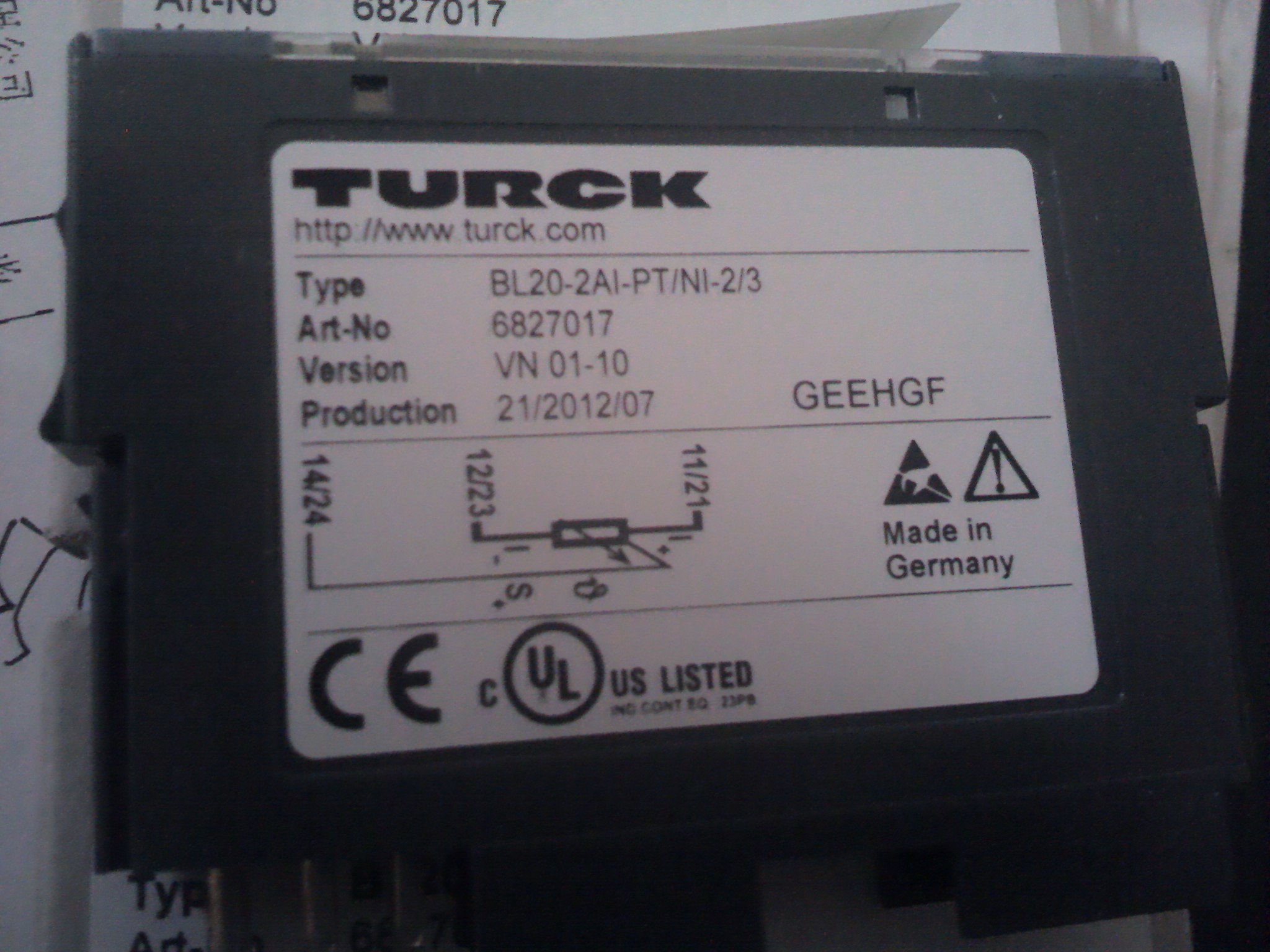 TURCK圖爾克BL20-GW-PBDP-12MB