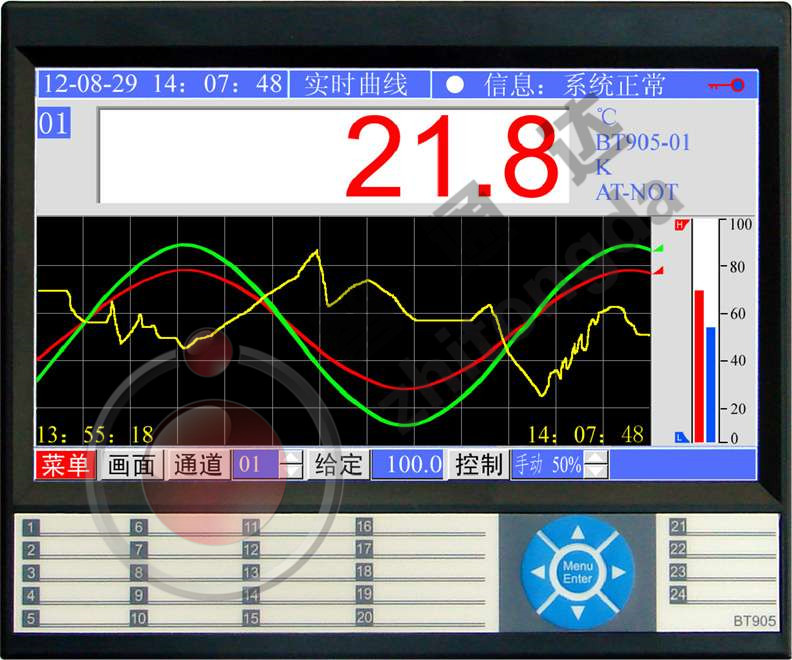 BT1000_2000平板式觸摸屏調(diào)節(jié)記錄儀