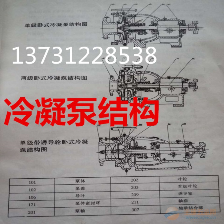 《冷凝泵》淮北3N6流量22揚程61功率15KW