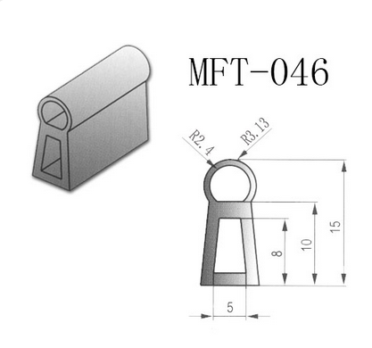 廠家熱銷電器密封條MFT-046黑色發(fā)泡EPDM密封條耐高溫耐腐蝕