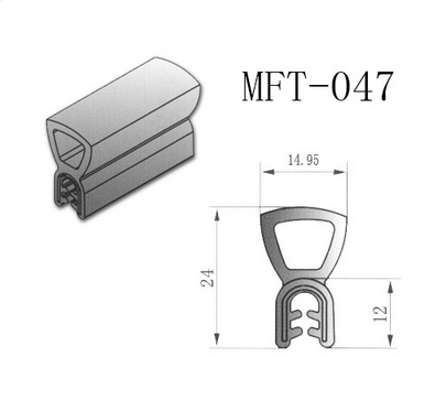 廠家直銷(xiāo)電器密封條MFT-047黑色發(fā)泡EPDM密封條耐高溫耐腐蝕