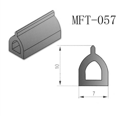 廠家直銷(xiāo)電器密封條MFT-057黑色發(fā)泡EPDM密封條耐高溫耐腐蝕