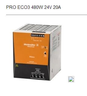 魏德米勒新型號(hào)電源PRO ECO3 480W 24V 20A有現(xiàn)貨