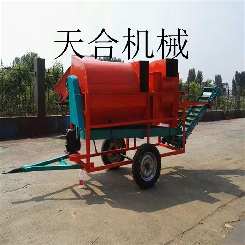 柴油機帶動花生摘果機 大型自動裝袋脫果機 花生秧分離機 家用小型花生摘果機