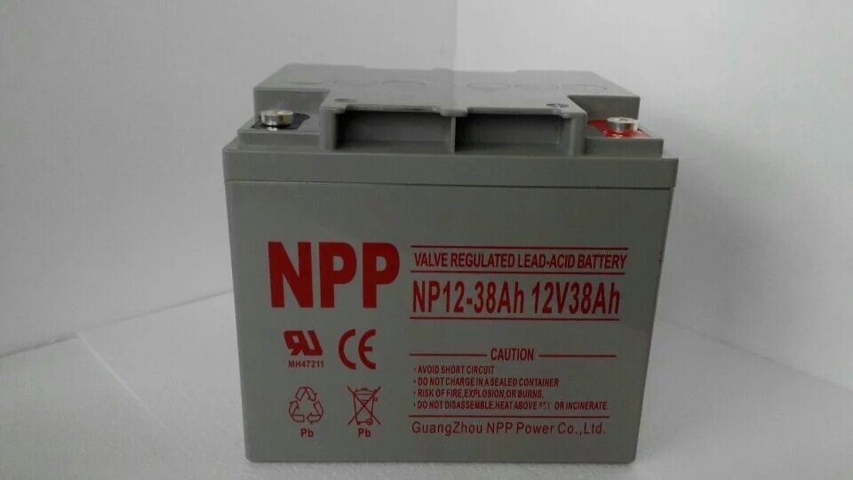 耐普蓄電池NP12-38Ah閥控式密封鉛酸蓄電池免維護12V38AH