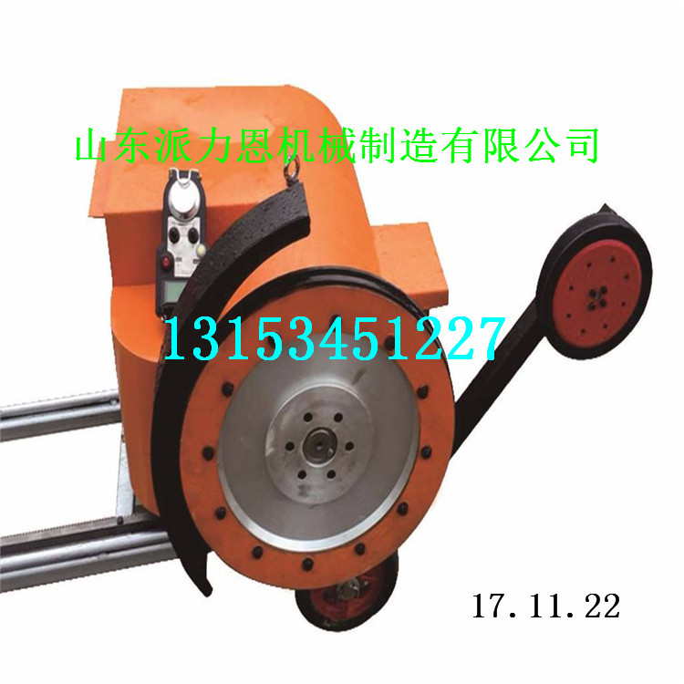 山東日照電動串珠繩鋸機實際操作