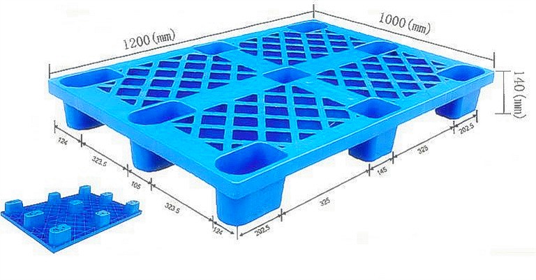 濟寧九腳網(wǎng)格塑料托盤1210