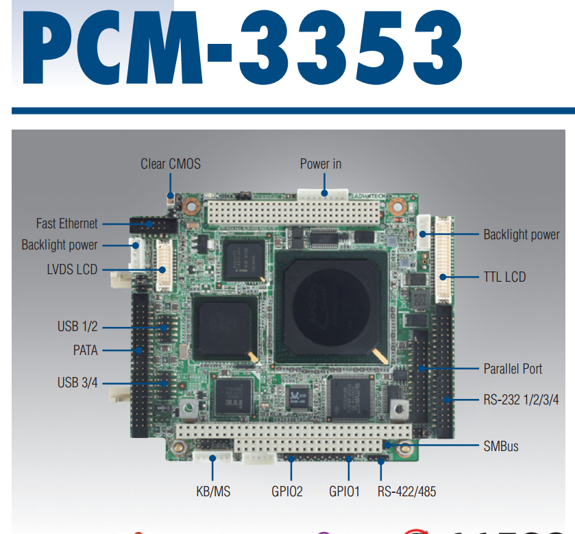 濟(jì)南研華工控小主板PCM-3353