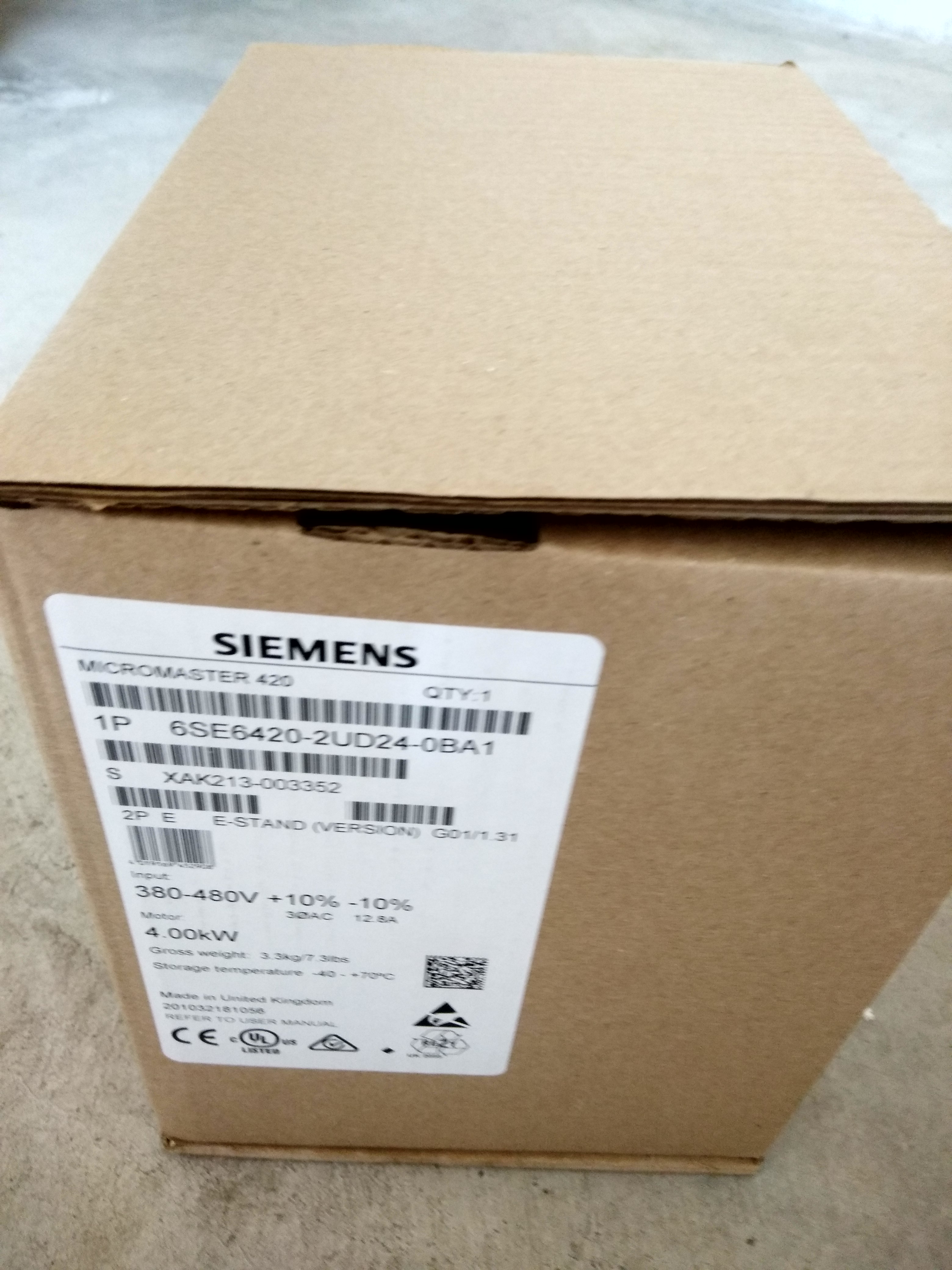 西門(mén)子15KW變頻器6SE6440-2UD31-5DA1