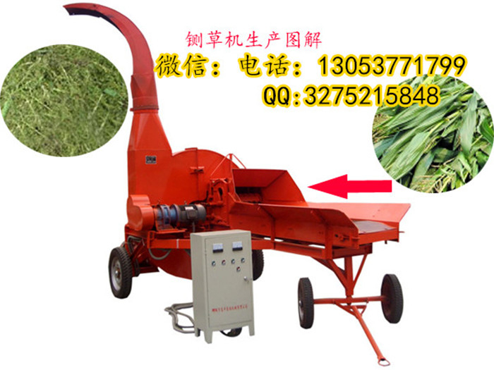 自動(dòng)進(jìn)料鍘草機(jī) 立式小型鍘草粉碎機(jī)