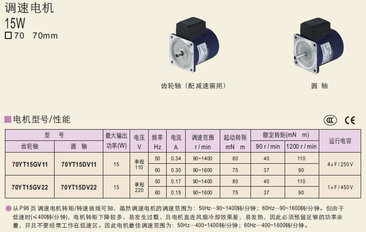 70YT15GV11  70YT15GV22  70YT15DV11精研電機(jī)