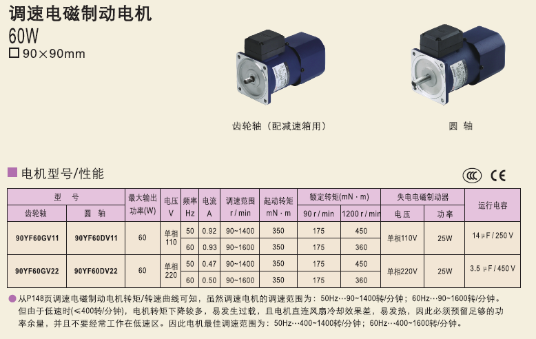 90YF60GV11   90YF60GV22  90YF60DV11精研電機(jī)