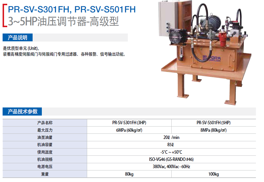 PR-SV-201F-M  PR-SV-213F-C韓國保羅3~5HP油壓調節(jié)器