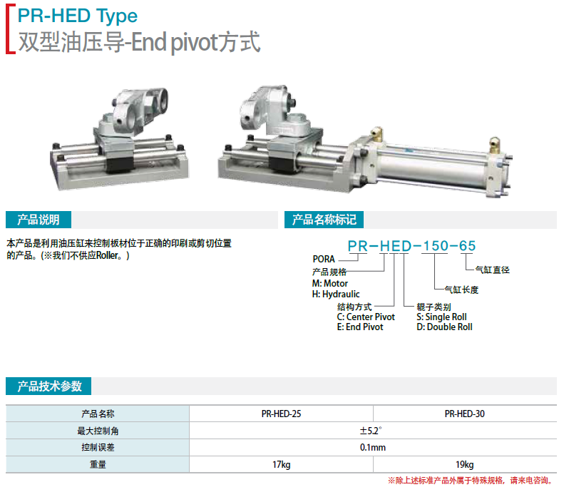 韓國保羅雙型電機(jī)導(dǎo)PR-HES-50-150 PR-HED-25-150