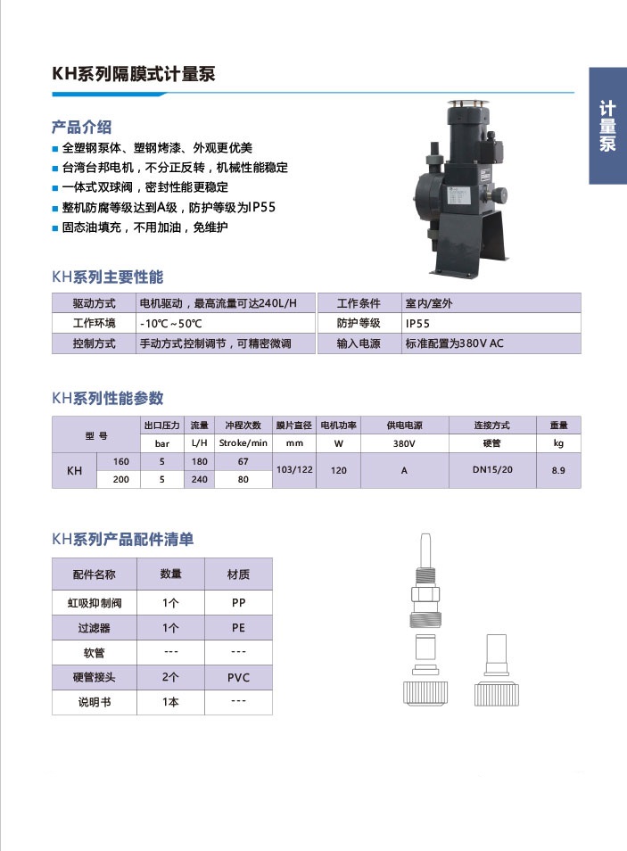 江蘇供應KH系列隔膜式計量泵