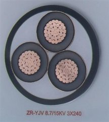 YJV228.7/10KV3*70高壓交聯(lián)電纜