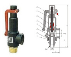 	彈簧式外螺紋安全閥	A27W-10T