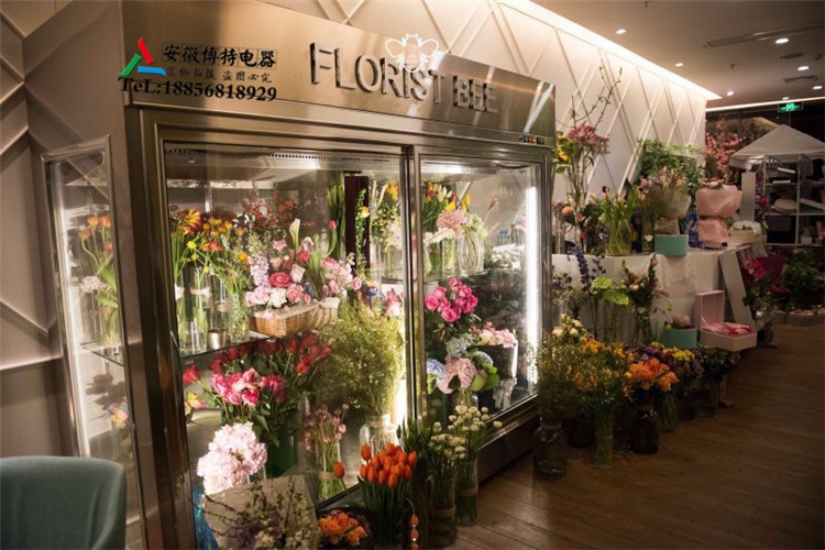 豪華型鮮花展示柜花店鮮花展示柜立式豪華型展示柜