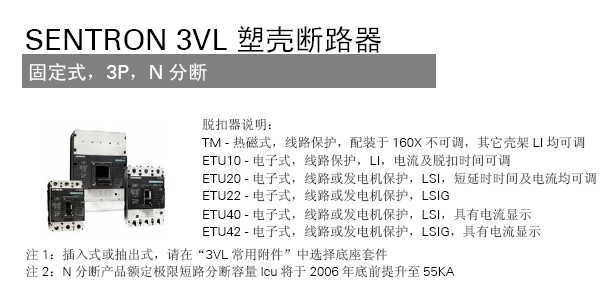 3VL160XN20 TM F/3P西門(mén)子20A斷路器北京代理商