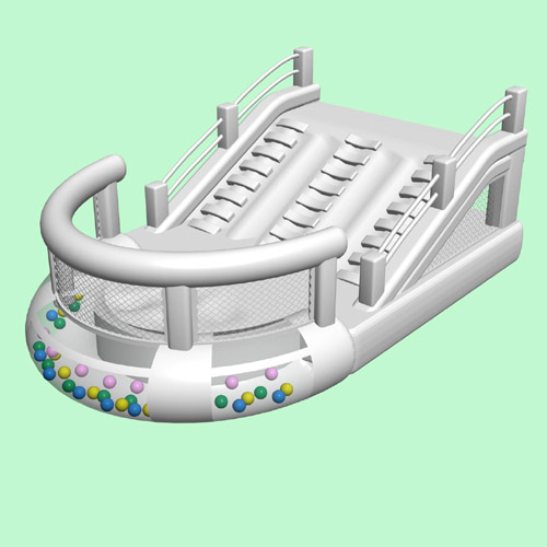 滑梯充氣堡游樂設(shè)備