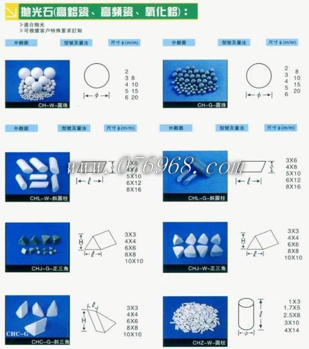 臺灣廠高鋁瓷拋光石、高頻瓷拋光石、陶瓷振光石