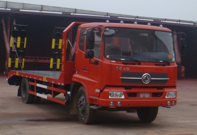 東風(fēng)天錦平板車，8-15噸挖機(jī)運(yùn)輸車配置價(jià)格