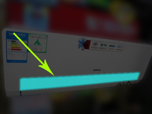 冷光片裝飾的時尚家用空調,EL冷光片，東莞冷光片生產商