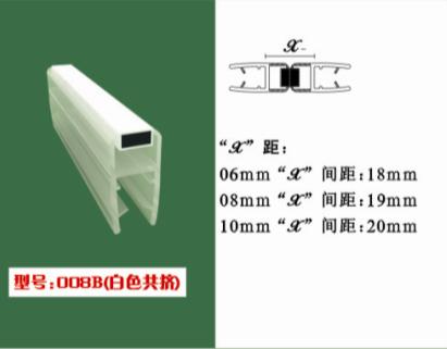 澤志塑料膠條廠專供180度平推門磁條 浴室門吸條