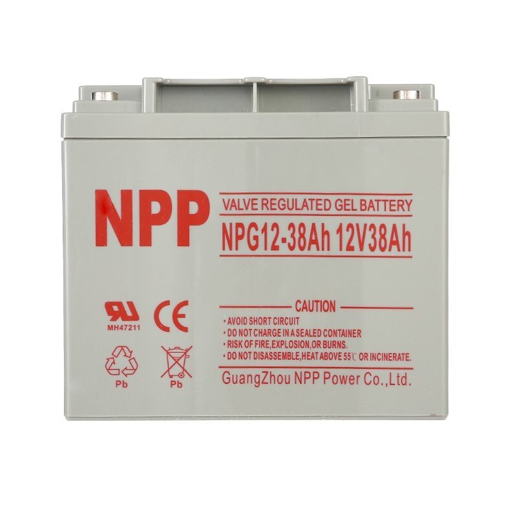 NPP蓄電池NPG12-38 12V38AH 耐普膠體免維護電池 UPS電源