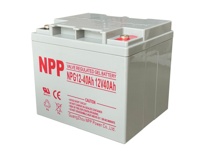 NPP蓄電池NPG12-40 12V40AH 耐普膠體免維護(hù)電池 UPS電源