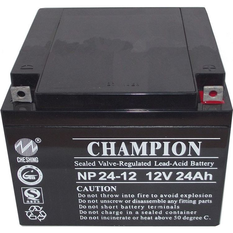 冠軍蓄電池NP24-12 NP26-12 12V24AH消防主機EPS電源監(jiān)控設備